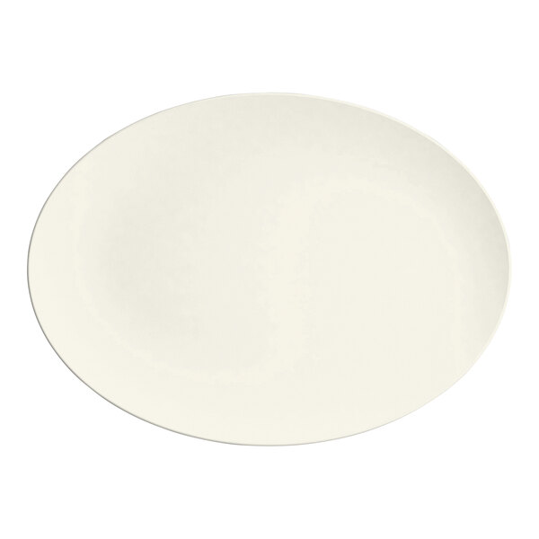 A white oval Bauscher porcelain platter.