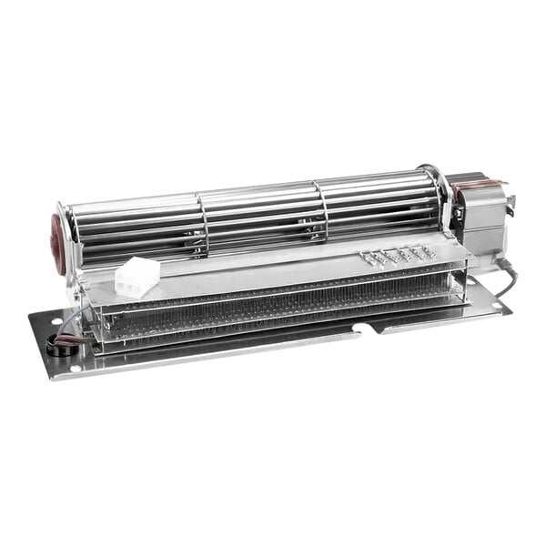 A stainless steel Franke heated blower module with a metal cover.