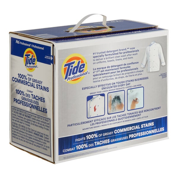 A box of Tide Professional 14120 197 oz. powder laundry detergent.