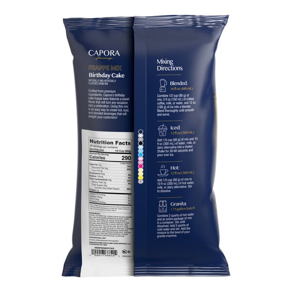 Capora Birthday Cake Frappe Mix 3.5 lb.