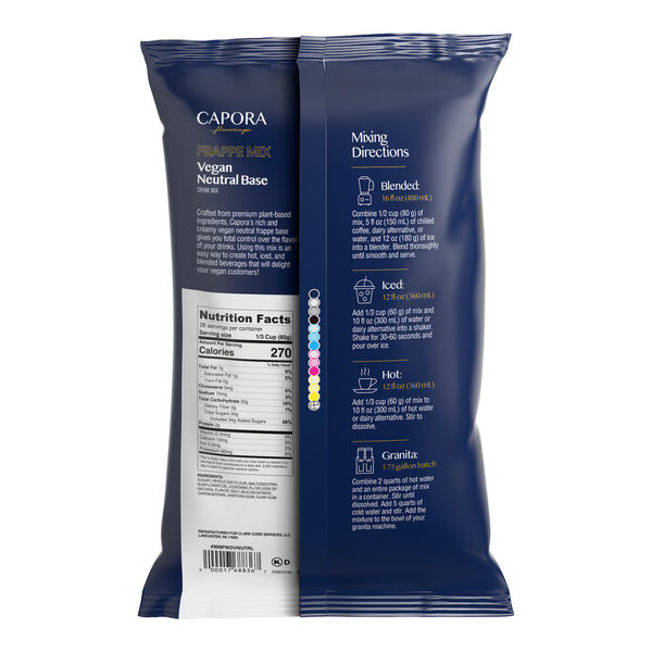 Capora Vegan Neutral Frappe Mix 3.5 lb. - 5/Case