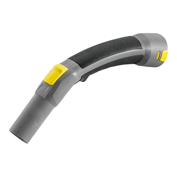 A yellow and grey Karcher anti-static bend nozzle.