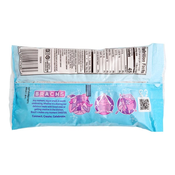 A package of Brach's Crushed Candy Canes with a blue and white label.
