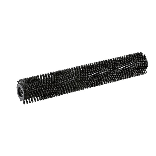 A Karcher black cylindrical scrub brush with bristles.