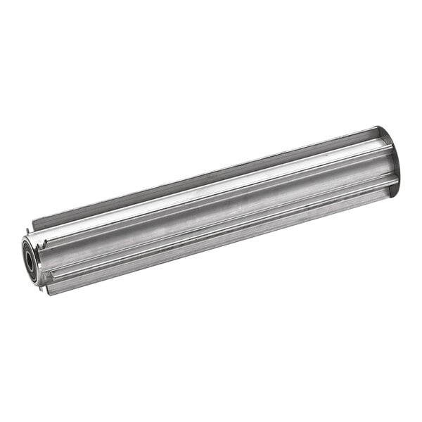A metal cylindrical roller shaft for a Karcher auto scrubber.