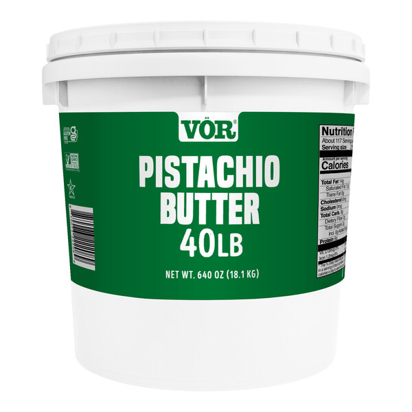Vor Pure Pistachio Butter Pail 40 lb.