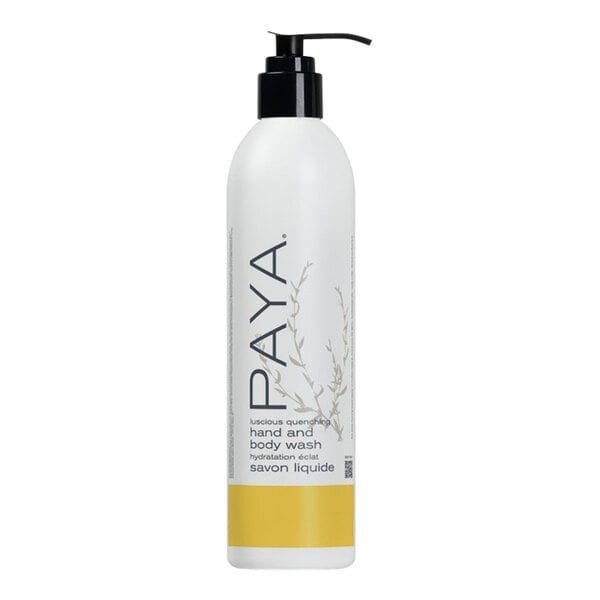 A white PAYA DoveLok bottle with black text and a black pump.