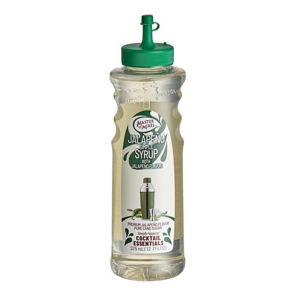 Master of Mixes Jalapeno Syrup 375 mL - 12/Case