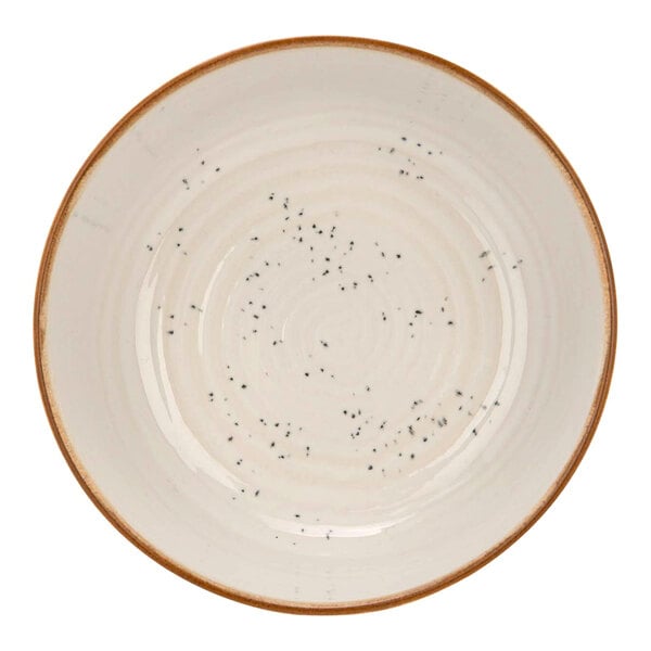 Cosy & Trendy Baltic Vanilla 23 oz. White Stoneware Bowl - 6/Case