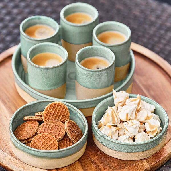 Cosy & Trendy Basalt 10 13/16" Ocean Green Stoneware Plate - 6/Case