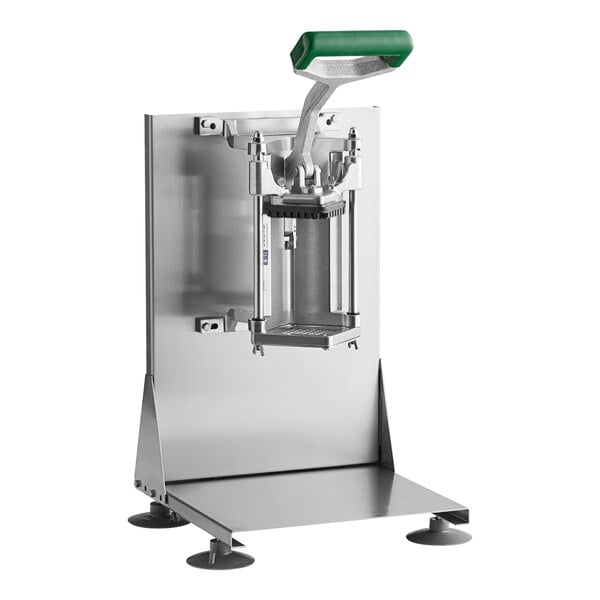 A Garde heavy-duty French fry cutter with a green handle.