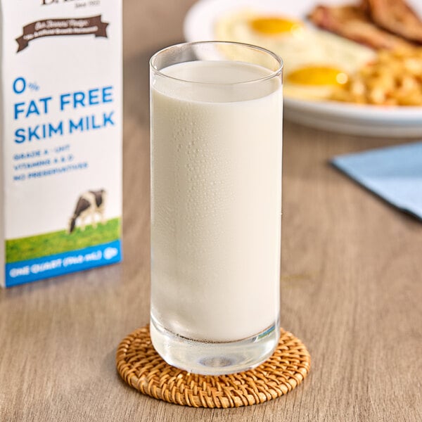 Byrne 0% Fat-Free Aseptic Milk 32 fl. oz. - 12/Case