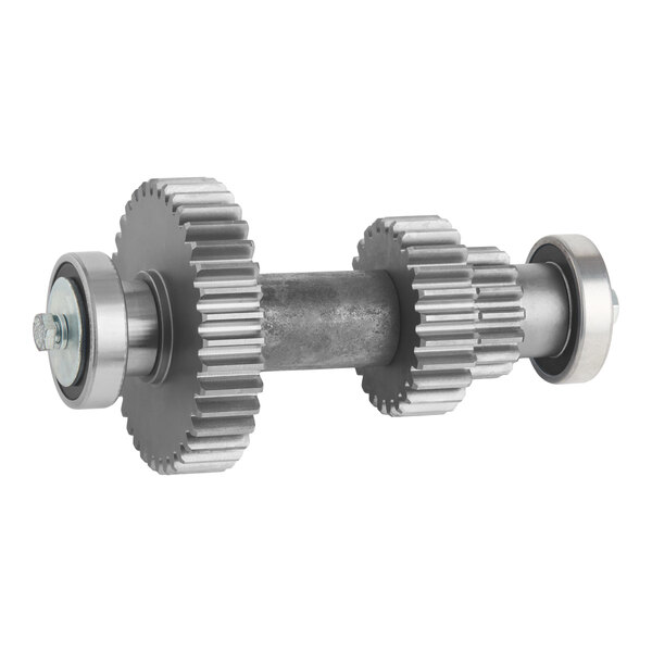 A metal gear axle assembly designed for use with Avantco MX60SHKIT, MX60MGKIT, and MX60H equipment.