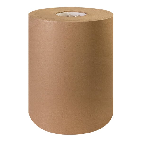 A Lavex Natural Kraft packing paper roll on a white background.