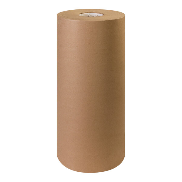 A Lavex roll of brown kraft void fill paper.