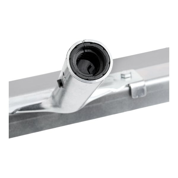Lavex 24" Heavy-Duty Rubber Floor Squeegee with Metal Frame and Threaded Adapter