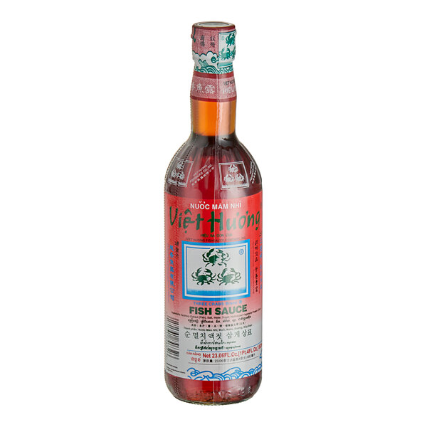 Viet Huong Three Crabs Fish Sauce 23.06 oz. - 12/Case