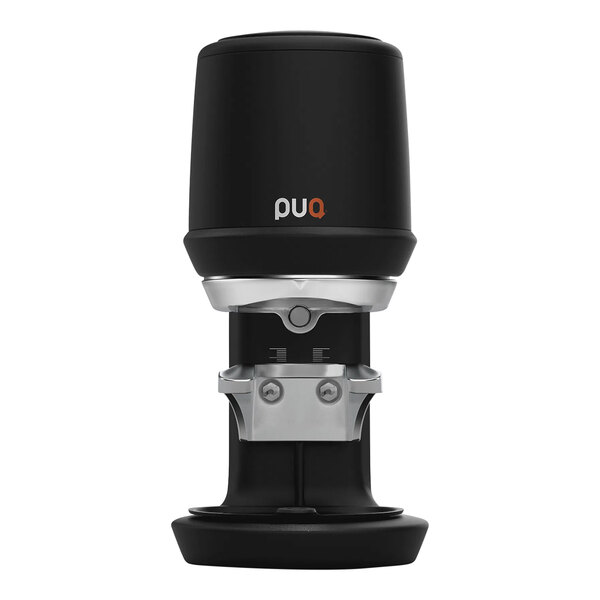 A black automatic high-performance espresso tamper with a 58 mm base.
