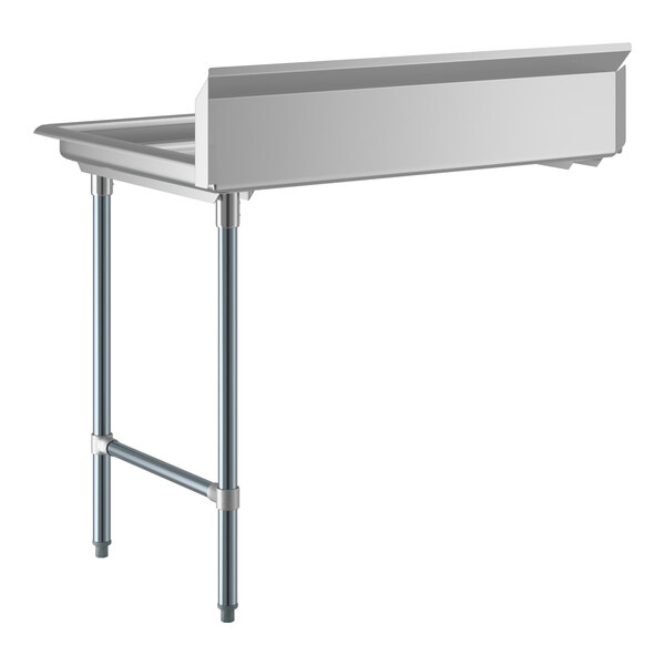 Steelton 4' Right Side 18-Gauge Stainless Steel Clean Dishtable