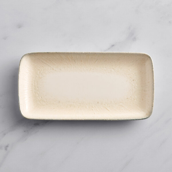 An Acopa Cape rectangular white porcelain platter.