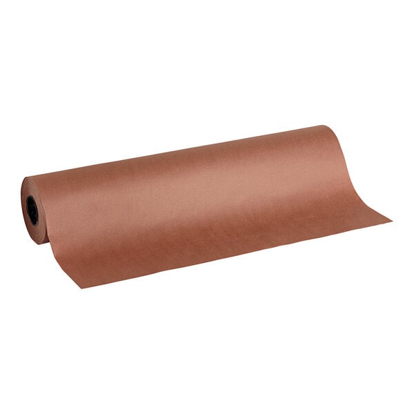 A roll of pink butcher paper.