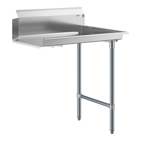 Steelton 3' Right Side 18-Gauge Stainless Steel Clean Dishtable