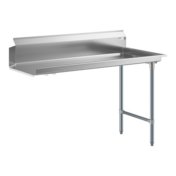 Steelton 5' Right Side 18-Gauge Stainless Steel Clean Dishtable