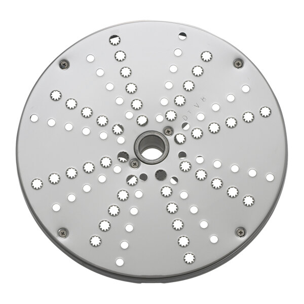 An Edlund VariCut grating disc with holes in it.