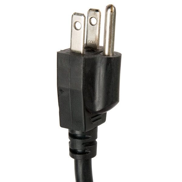 A black power cord with a plug on the end for a McCann's Big Mac Fastflow Carbonator.