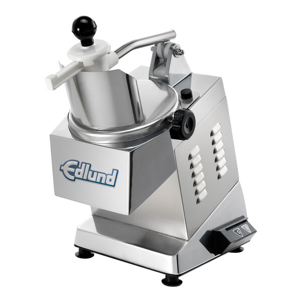 An Edlund commercial food processor with a handle.