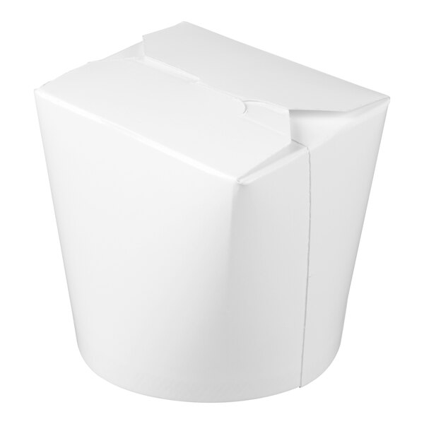 Fold-Pak SmartServ 12SSPLAINM 12 oz. White Microwavable Paper Take-Out Container - 500/Case