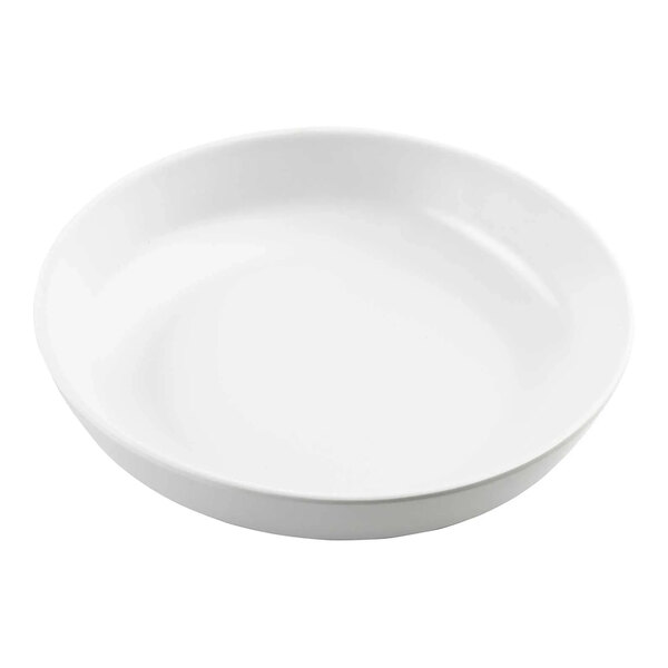 A Tablecraft Terra Collection white melamine serving bowl.