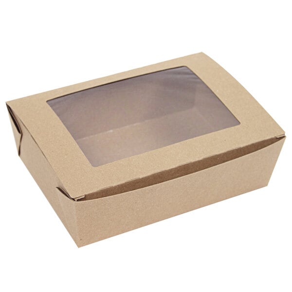 100 PACK] Take Out Food Containers 26 oz Kraft Brown Paper Take Out Boxes  Microwaveable Leak and Grease Resistant Food Containers - To Go Containers  for Restaurant, Catering - Recyclable Lunch Box #1 