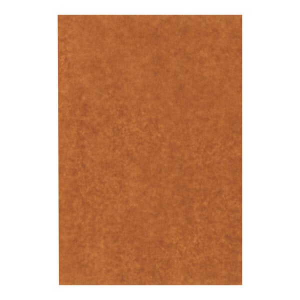 A close-up of a brown rectangular Lavex packing paper sheet.