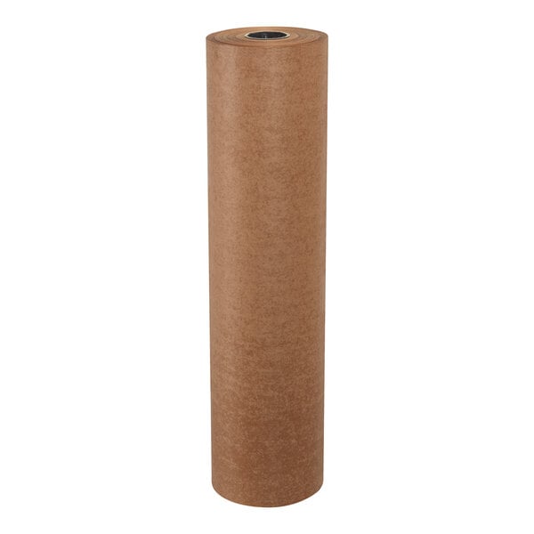 A brown roll of Lavex waxed kraft packing paper.