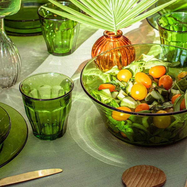 Duralex Lys 2.3 Qt. Green Glass Bowl - 12/Case