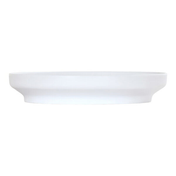 A white bowl with a white background.