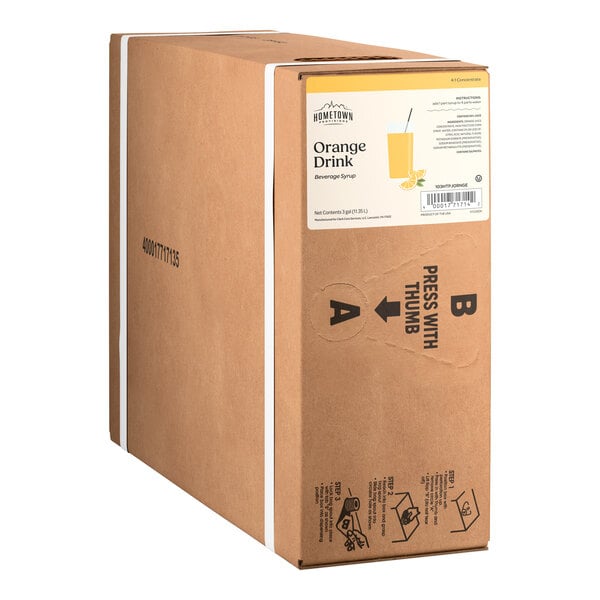 Hometown Provisions Orange Drink Beverage Syrup 3 Gallon Bag in Box