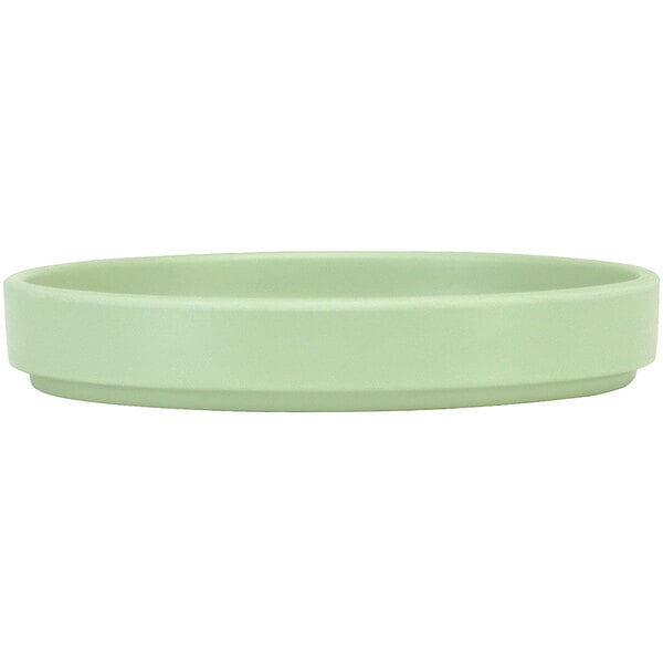 Cal-Mil Hudson 6" Matcha Low Rim Melamine Plate - 6/Case