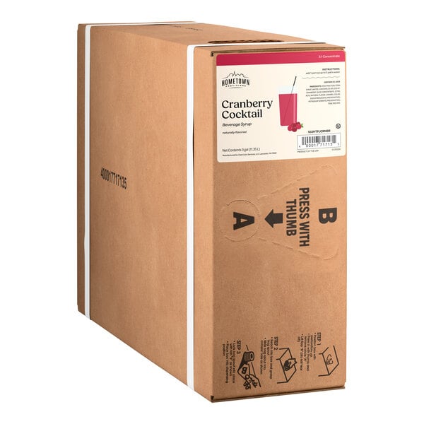 Hometown Provisions Cranberry Cocktail Beverage Syrup 3 Gallon Bag in Box