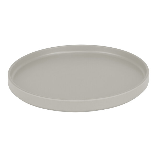 Cal-Mil Hudson 10 1/4" Ash Low Rim Melamine Plate - 6/Case