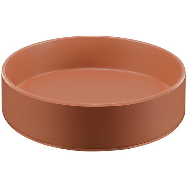 Cal-Mil Hudson 72 oz. Terra Cotta Raised Rim Melamine Bowl - 6/Case