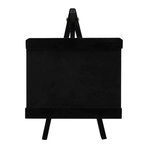 A black wooden Tablecraft chalkboard sign on a white background.