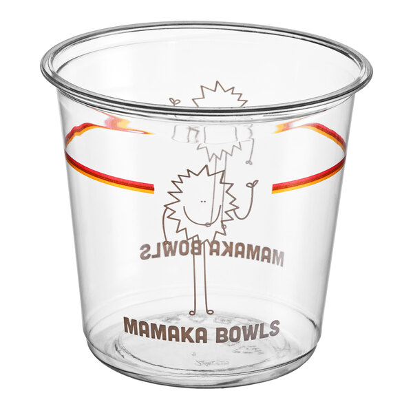 Mamaka Bowls 24 oz. Custom Round Container - 500/Case