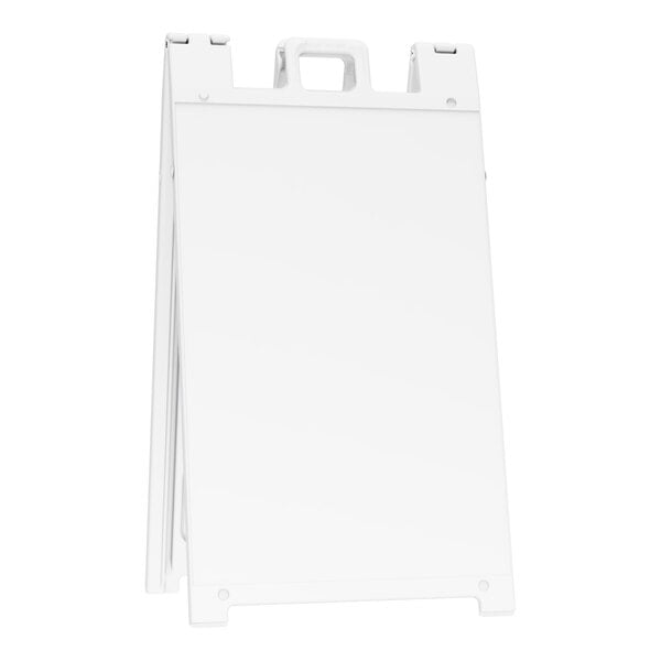 Plasticade Signicade 24" x 36" White Double-Sided A-Frame Sign Stand 130-W-1PKF