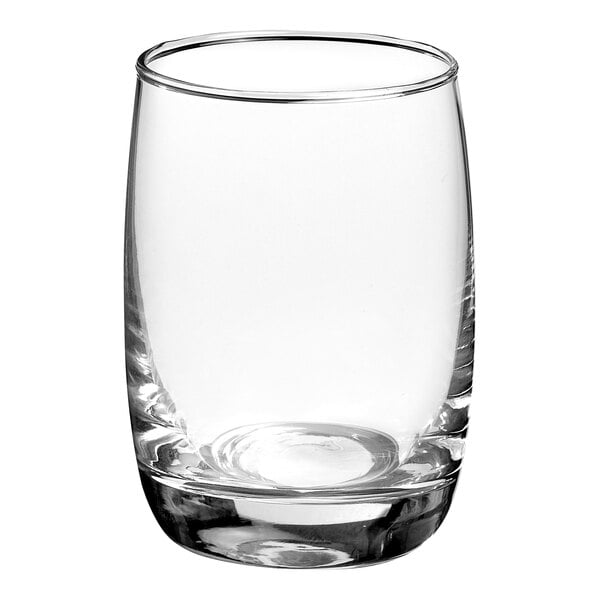 A Solia Tonnelet clear beverage glass.