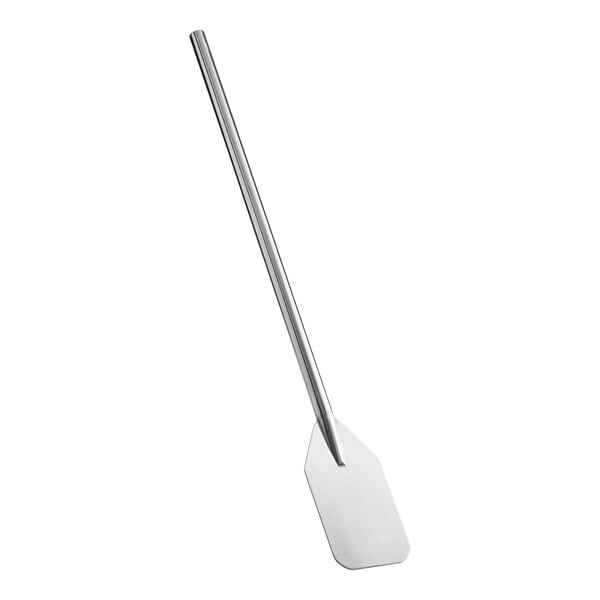 A 36-inch stainless steel paddle with a long handle and a flat rectangular blade.