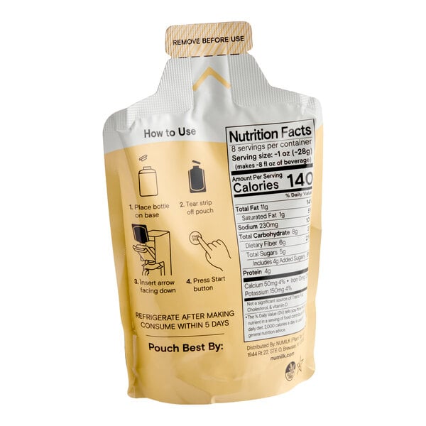 Numilk Commercial Barista Almond Milk Base 8.5 oz. - 12/Case