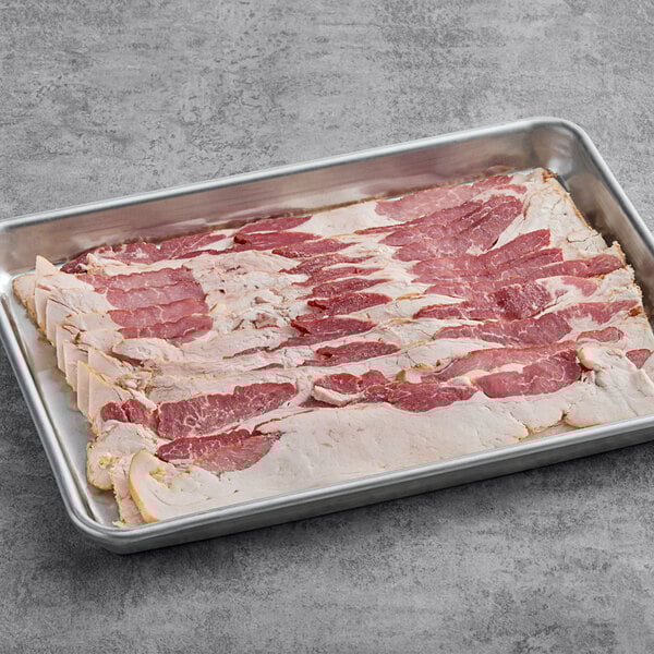 Hatfield Chef Choice bacon in a tray.