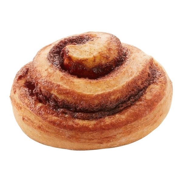 Pillsbury cinnamon roll with cinnamon swirl on top.